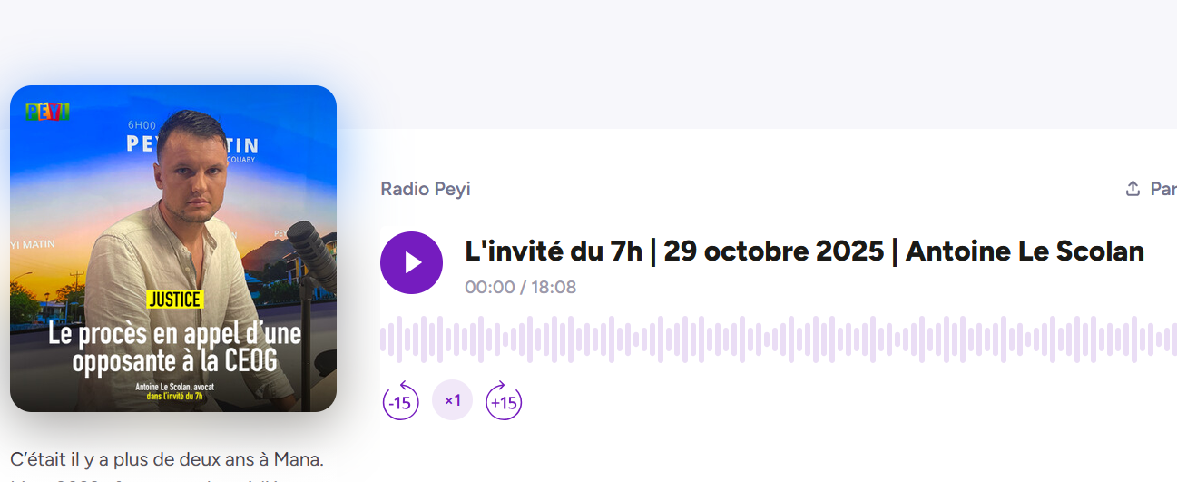 Le procès en appel d’une opposante à la CEOG