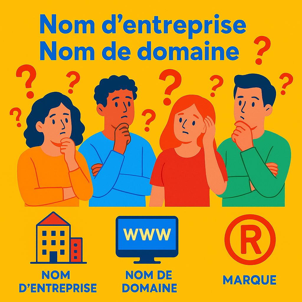 🔹 Nom d’entreprise, nom de domaine, marque : ne confondez pas tout ! 🔹