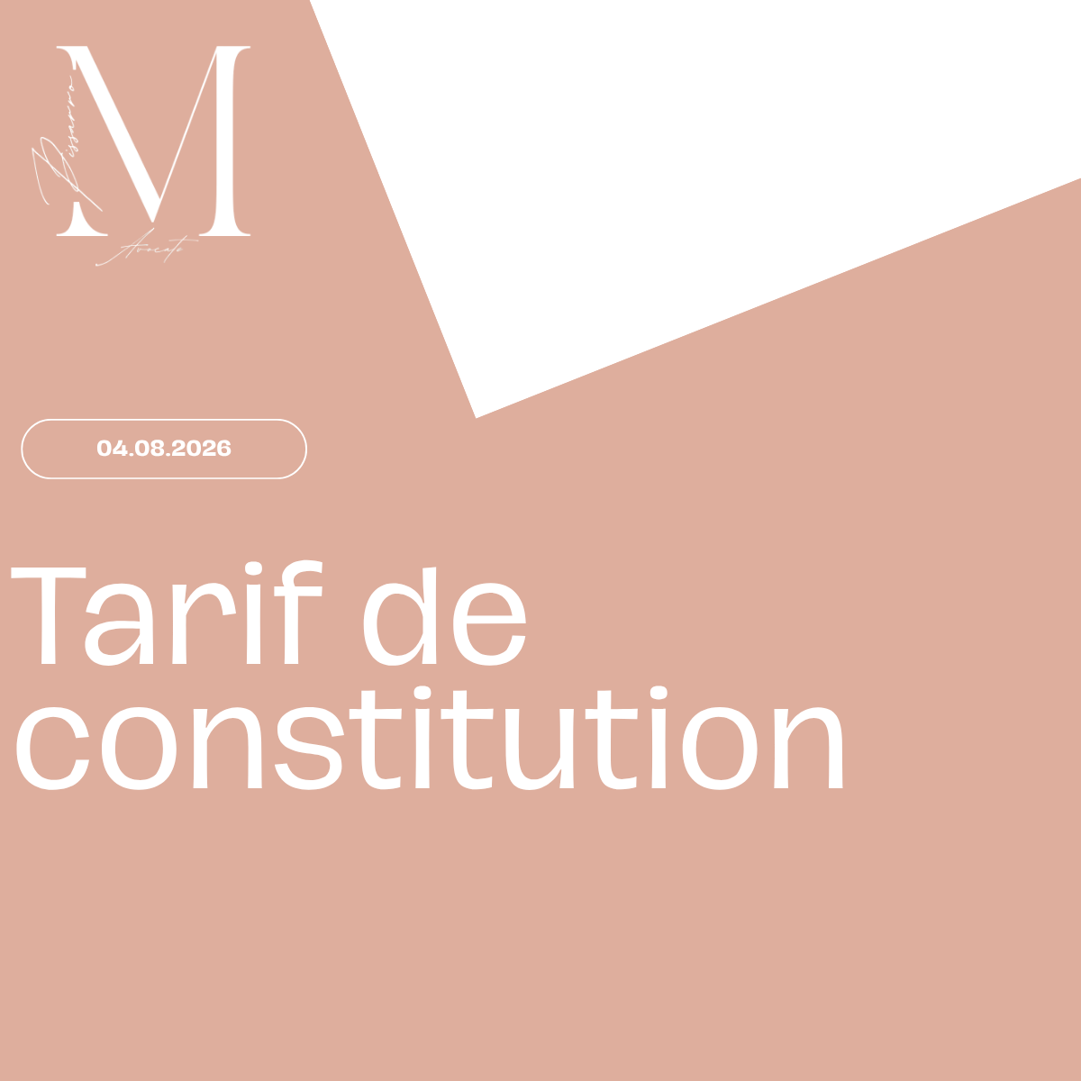 📢 Mes tarifs pour la constitution de votre société